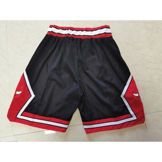 Nba Jersey NBA Chicago Bulls Shorts bordado Retro baloncesto pantalones cortos de verano de malla de alta calidad (8)