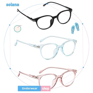 SOLANA nueva moda Flexible portátil de alta calidad mujeres hombres Ultra ligero resina visión cuidado gafas de ordenador/Multicolor