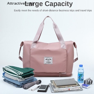 [afjr] bolso plegable de gran capacidad para mujer, gimnasio, bolsa de hombro, bolsa de viaje, entrenamiento, atractivefinejr