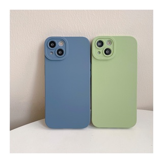 iPhone 13 12 11 Pro Max X XS XR 8 7 Plus 13Pro 12Pro 11Pro Puro Silicona Suave Protección De La Cámara De Color Caso Del Teléfono