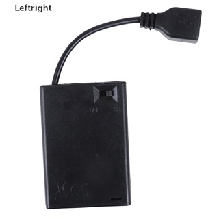 Leftright - caja de baterías AA con puerto usb para bloque de construcción, kit de luz led con interruptor MY