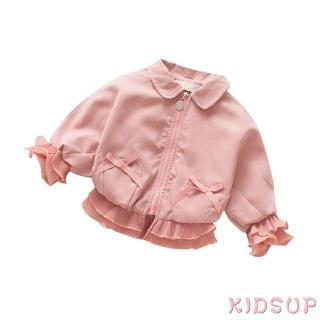 Kidsup niños bebé niñas prendas de abrigo cremallera abrigos otoño invierno chaquetas ropa (8)