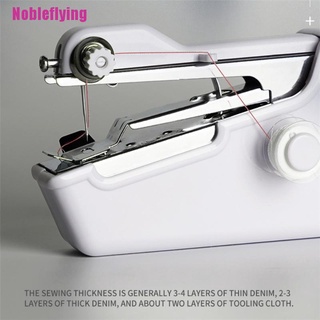 [Nobleflying] Mini máquina de coser portátil a mano rápida y práctica costura costura ropa (2)
