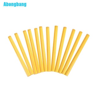 Abongbang 12 x palos de pegamento de queratina profesional para extensiones de cabello humano amarillo
