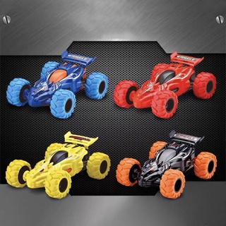 rin 2 pack de juguetes camiones giratorios cabeza de fricción vehículos 360 giro a prueba de golpes inercia coches empuje e ir vehículo (4)