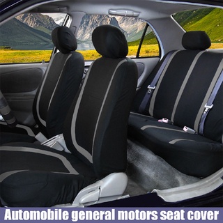 1-9Pcs Universal Car Front&Rear Seat Cover Pad Mat Auto Chair Cushion + Headrest