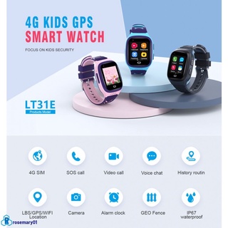 Reloj inteligente mary01lt31e 4G para niños/reloj inteligente GPS/Wifi/videollamada con monitor de cara SOS IP67 impermeable/cámara de reloj inteligente para niños
