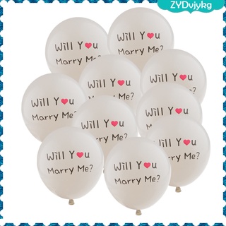 10 unids/lotes \\\\"will will marry me\\\\\\\\' 12 pulgadas globos de látex para propuesta romántica,