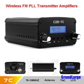 Mini transmisor Fm Estéreo De audio 1w/7w Para radio Broadcast Pll 76mhz-108mhz