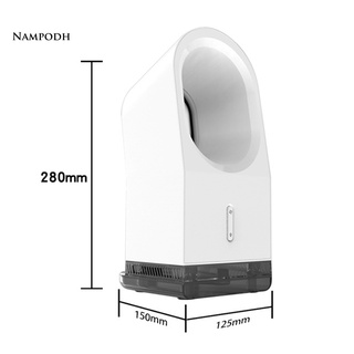 Dq ventilador de mano de moda portátil Simple Mini ventilador de enfriamiento sin cuchilla ventilador de escritorio para el hogar (5)