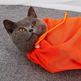 Mohanzi gato aseo bolsa de baño de malla gato bolsa de lavado de morder restricción para mascotas de baño de uñas de recorte de inyector 006