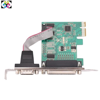 RS232 RS-232 Serial Port COM & DB25 Printer Parallel Port LPT to PCI-E PCI Express Card Adapter Converter WCH382L Chip
