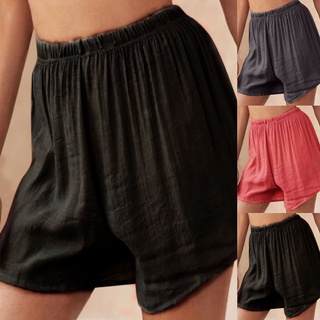 Pantalones cortos De Cintura Alta holgadas casuales para mujer