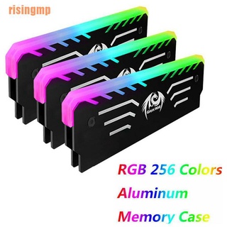 Risingmp (¥) PC memoria RAM enfriador chaleco de enfriamiento disipador de calor 256 RGB luz aluminio disipador de calor