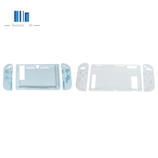 2X bolsa trasera funda protectora para Nintendo Switch NS NX casos para nintent Switch Ultra delgado TPU bolsa cielo azul y transparente (1)