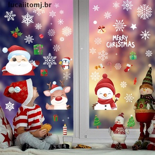 Lumjhot 8 pzs/juego De stickers electrostáticos De vidrio Para ventana navideña/decoración del hogar (Lucaiitomj)