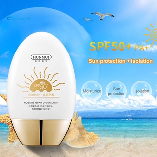 stock 60ml hunmui crema solar hidratante anti-bronceamiento natural reparación de humedad uv protector solar para las mujeres (1)
