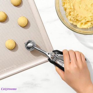 （Vehicleaccessories) Ice Cream Scoop, Baking Melon Baller Cookie Scoop for Cake Fruit Pudding (9)