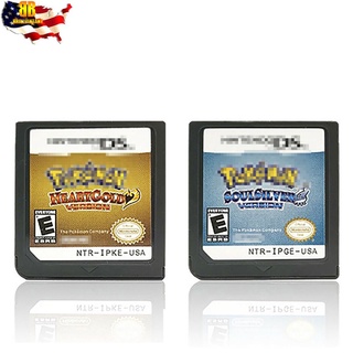 * Novo cartão de jogo Pokémon SoulSilver para Nintendo DS cartão de jogo para DS 2DS 3DS EUA gstdfh