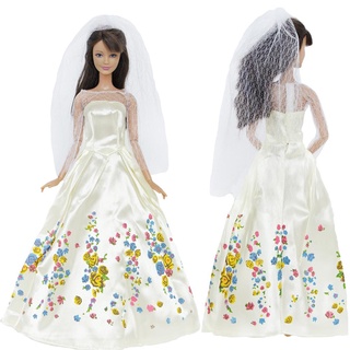 3 juegos De cuentos De hadas De Princesa Vestidos Cosplay Para muñeca Barbie (3)