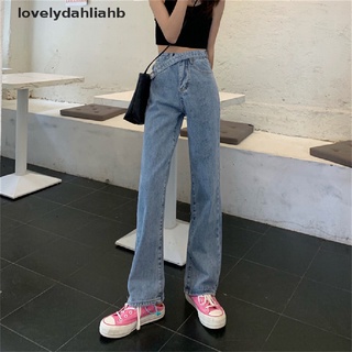 [i] streetwear estilo jeans para las mujeres holgada moda de talle alto ancho pantalones de pierna [caliente]