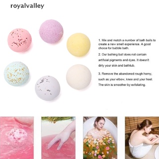 Royalvalley 1pc 60g Bubble Bath Bombs SPA Salt Ball Exfoliating Moisturizing Bath Salt Soap CO