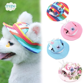 Gorro multicolor De tela Para perros/sombrero multicolor Para mascotas (1)