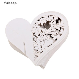 [fulseep] 50x amor corazón nombre lugar titular de la tarjeta de boda fiesta mesa vino copa decoración trht (8)