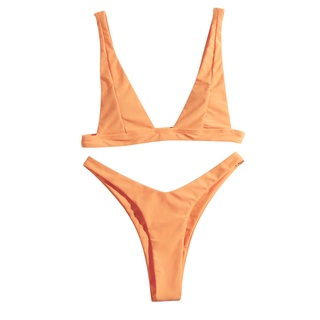 *DMGO*=Women Solid Lace Bikini Set Push Up Swimsuit Beachwear Padded Swimwear (1)
