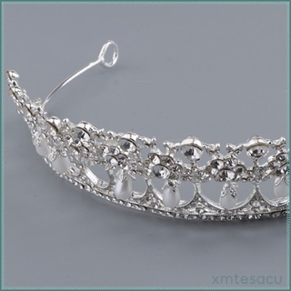 Tiara boda nupcial diamantes de imitacin perlas corona diadema fiesta