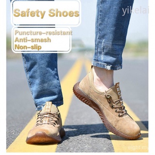 Zapatos De Seguridad De Las Mujeres De Los Hombres Al Aire Libre De Acero Puntera Antideslizante Anti-Punción Botas De Trabajo Tamaño 36-46 Zpya
