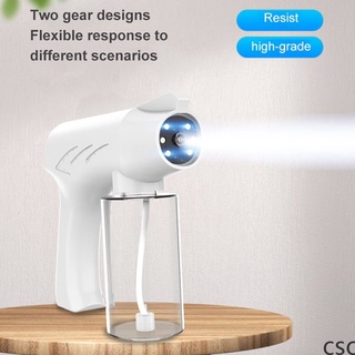 psa 2021 nuevo 300ml inalámbrico nano luz azul pulverizador de vapor pistola de desinfección usb versión recargable csc