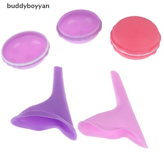 [buddyboyyan] 1 juego de orinal de silicona para mujeres al aire libre/caja de almacenamiento de orina de pie y pis caliente