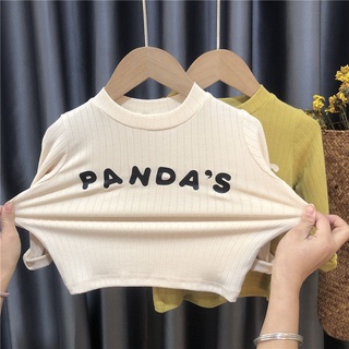Girls' Bottoming Shirt Spring and Autumn Thin Boy Base Clothing Baby GirlTT-shirt1Year-Old Long Sleeve Spring Children's Spring Clothes Top【8Month26Day After】