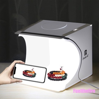 Fuelthefire Mini plegable estudio de fotografía suave caja 2LED Lightbox fondo Kit de fotos