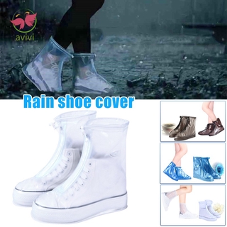 Botas De Lluvia Antideslizantes Impermeables Para Zapatos Reutilizables Con Suela Engrosada Para Día (1)