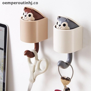 TINHJ Invisible Squirrel Hook Key Hangers Wall Hook for Coat Hat Cellphone Decor .