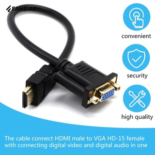 VGA Cable convertidor para PC portátil Tablet 0,3 m adaptador de alta resolución (6)