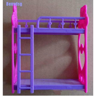 Benvdsg Fashion 1 juego de 1/6 camas para casa de muñecas con escalera muebles de dormitorio