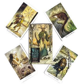 la baraja de tarot de madera salvaje juego de mesa de ocio juego de mesa de adivinación profecía tarjetas de oráculo