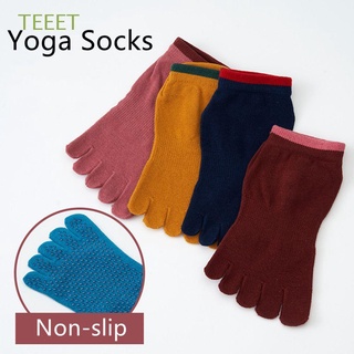 Calcetines de corte ultradelgado para mujer de verano ultradelgados calcetines Toe Cinco calcetines/multicolores