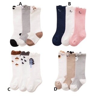 babyshow 3 pares/calcetines de cjto antideslizantes para bebés/niñas/niñas/algodón suave